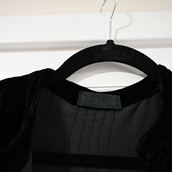 CP Shades Size XS Velvet Roll Sleeve V-Neck Boho Blouse - Picture 7 of 9